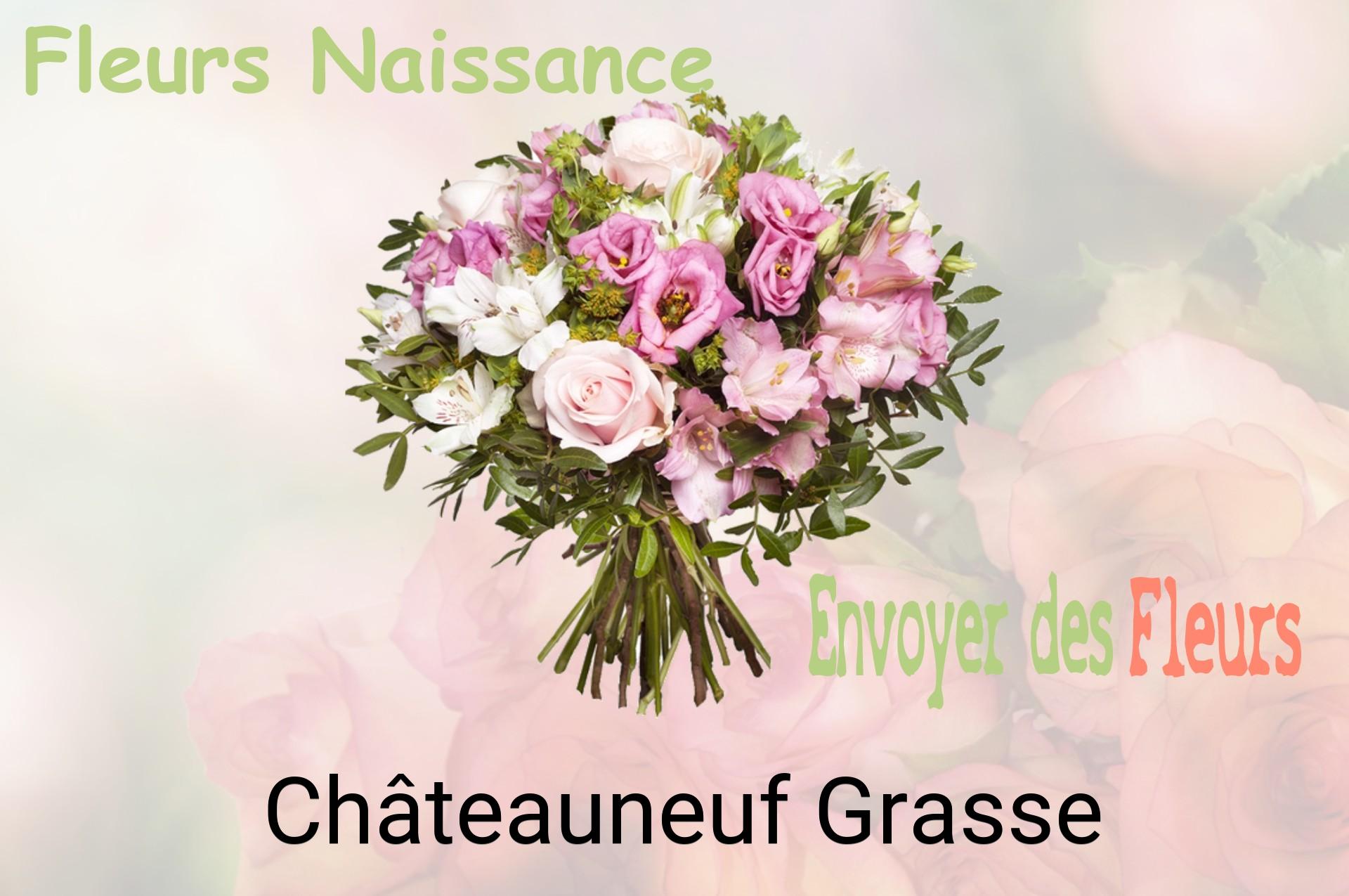 Bouquet de fleurs de naissance livré à Châteauneuf-Grasse